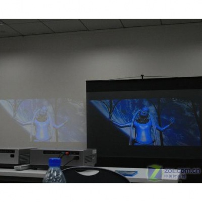 Can white walls replace projection screens?