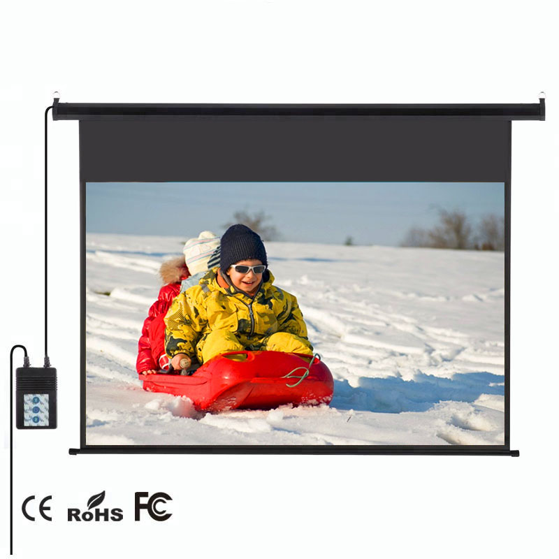 92inch 16:9 Motorized Electric Projection Screen