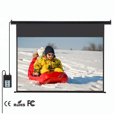 92inch 16:9 Motorized Electric Projection Screen