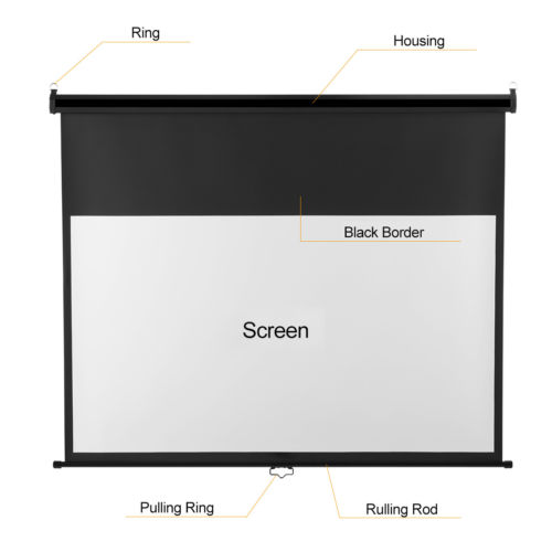 60 inch 4:3 Manual Projector Screen