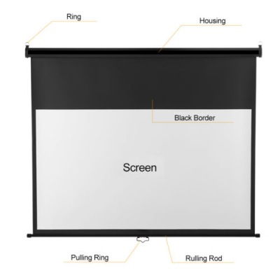 60 inch 4:3 Manual Projector Screen