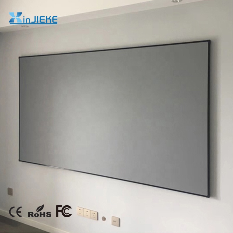 GoodKE 30/60 inch Projector Screen Metal Ambient Light Rejecting Movies Screen 16:9 for Home Surge Protectors 
