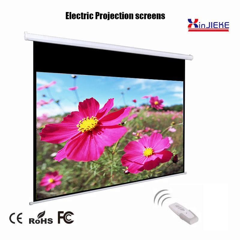80inch  1:1 Motorized Projection Screen