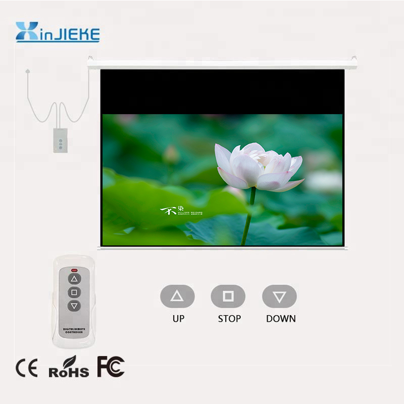 70inch 1:1 Motorized Projection Screen