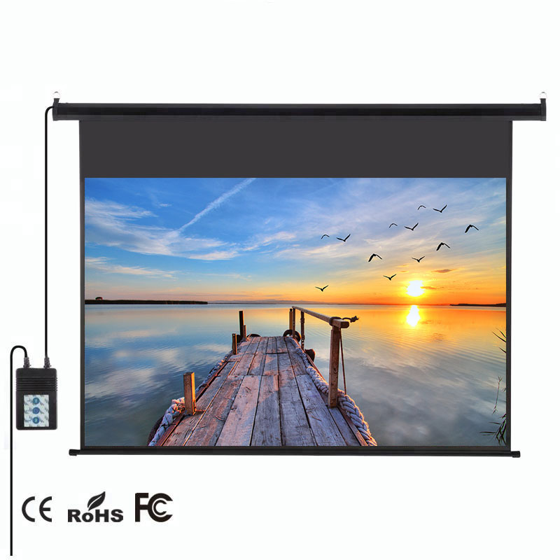 60inch 1:1 Motorized Projection Screen